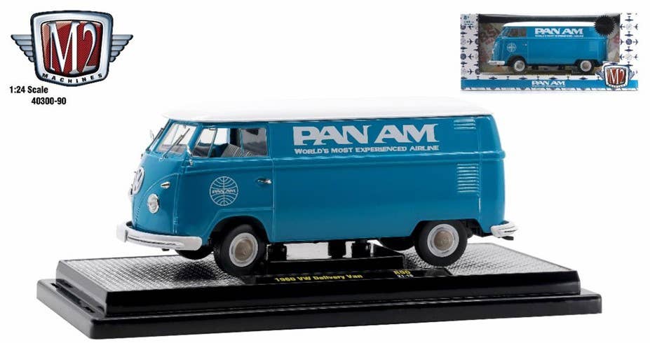 M2 Machines 1960 VW Delivery Van PAN AM - Turquoise | HLJ.com