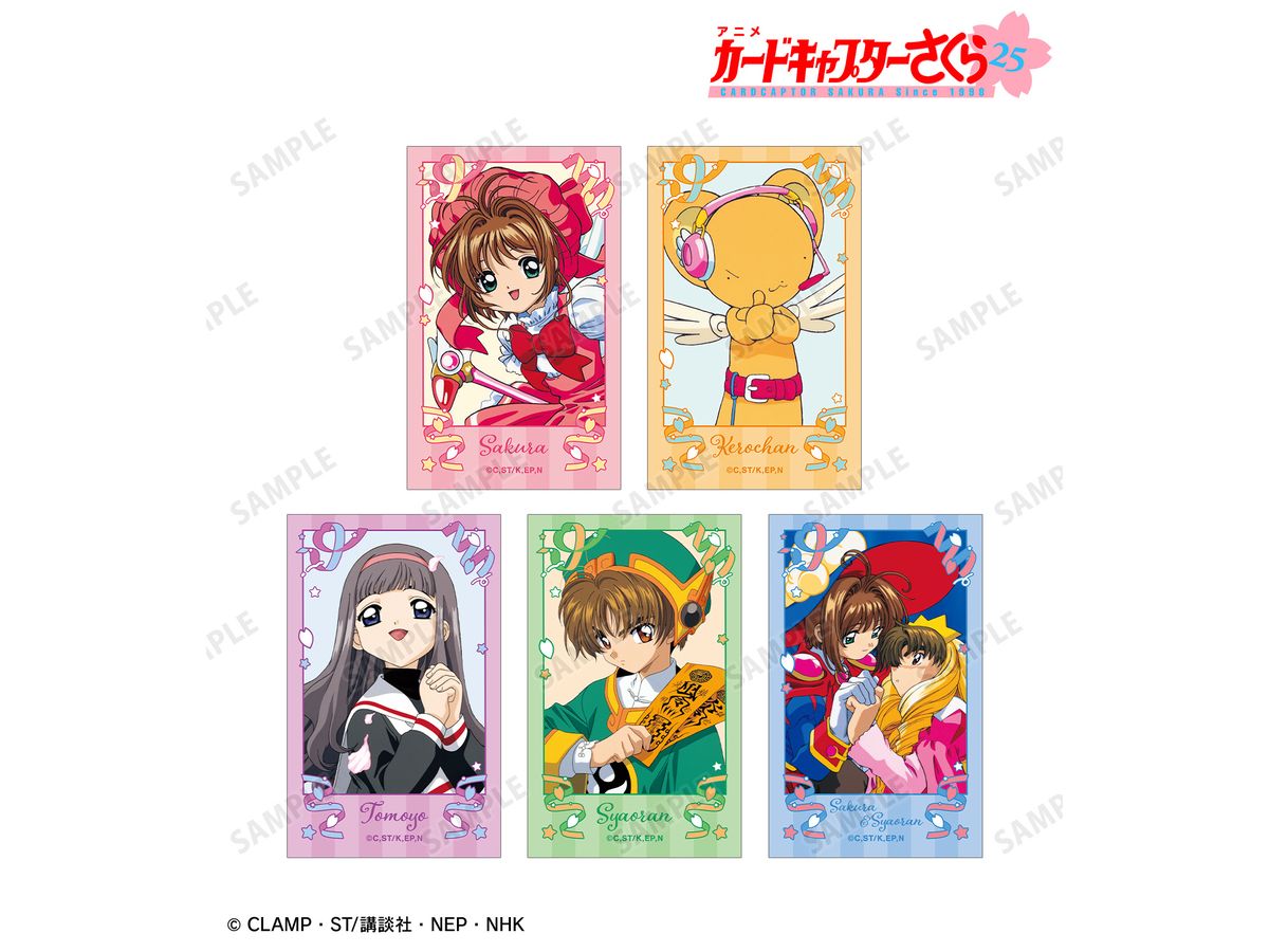 Tv Anime Cardcaptor Sakura: Set Of 5 Illustrated Cards