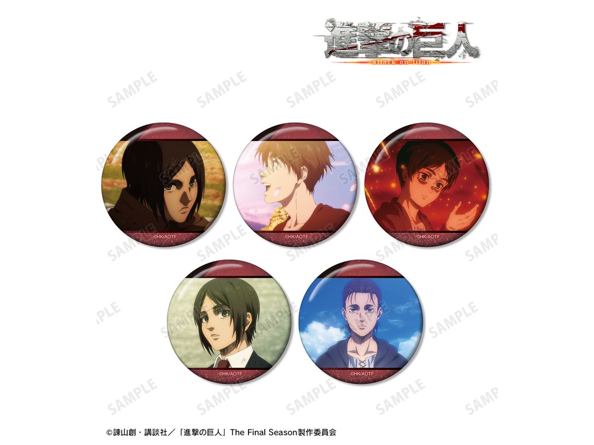Attack On Titan: Eren Scene Photo Can Badge Set Of 5 Vol.2
