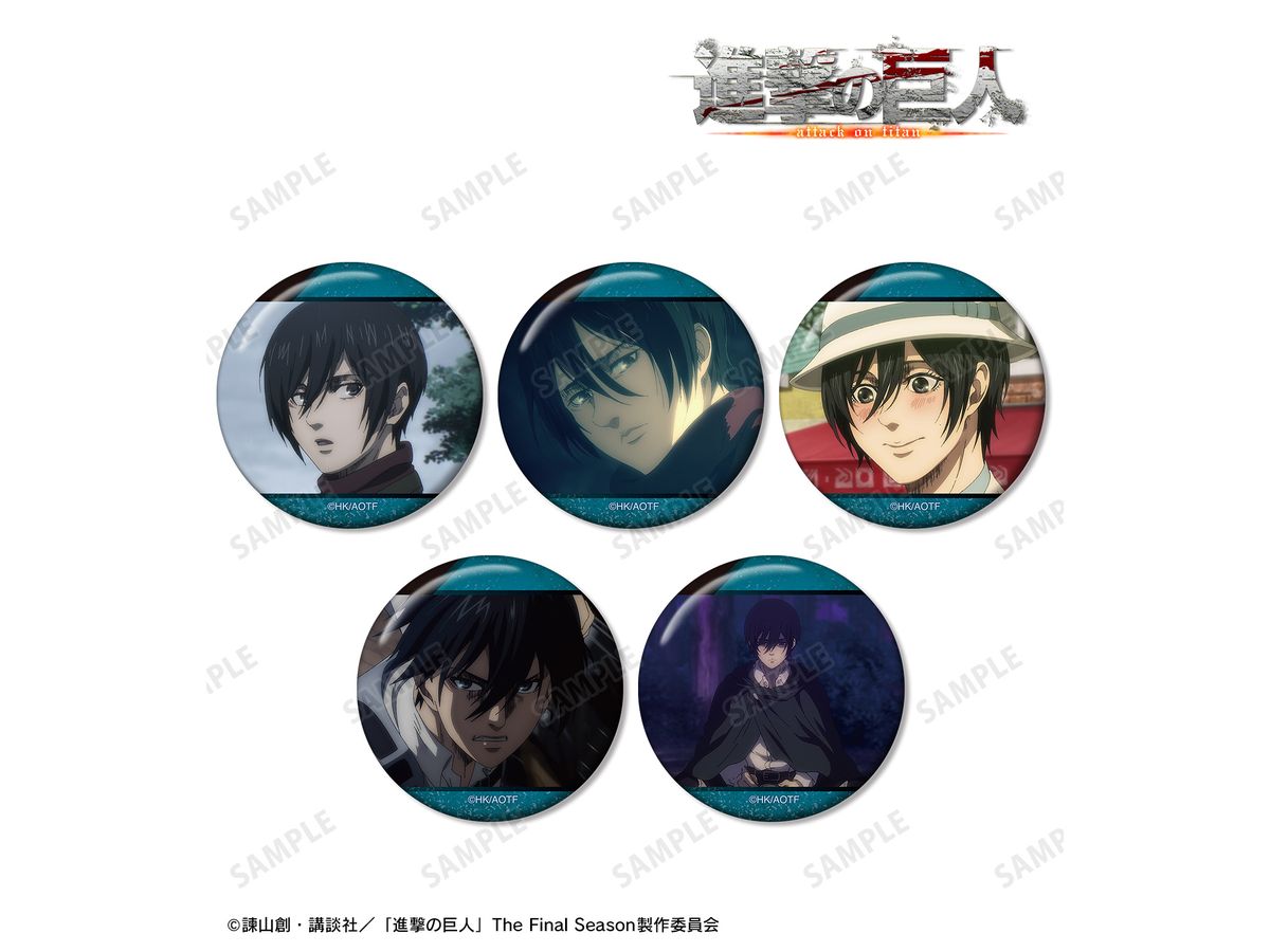 Attack On Titan: Mikasa Scene Photo Can Badge Set Of 5 Vol.2