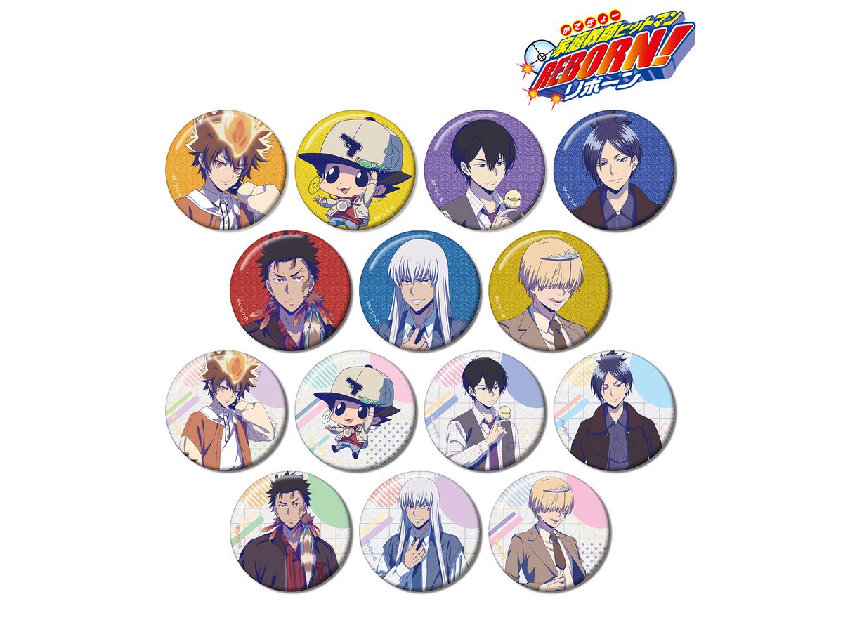 Katekyo Hitman Reborn!: Original Retro Pop Ver. Trading Glitter Can Badge: 1Box (14pcs)
