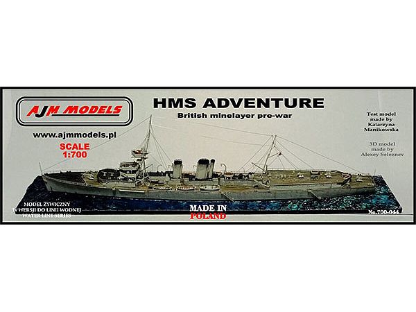 HMS Adventure - British minelayer pre-war
