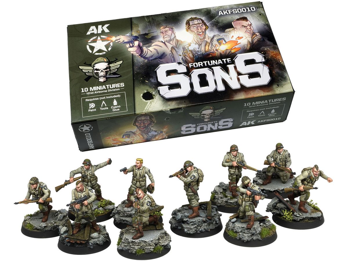 WW.II US Army 101st Airborne Division 30mm Resin Figure Set of 10