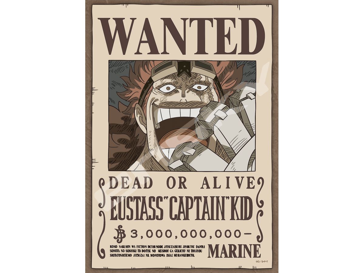 ONE PIECE Eustass Captain Kid 208pcs (No.208-145 : 182 x 257mm)