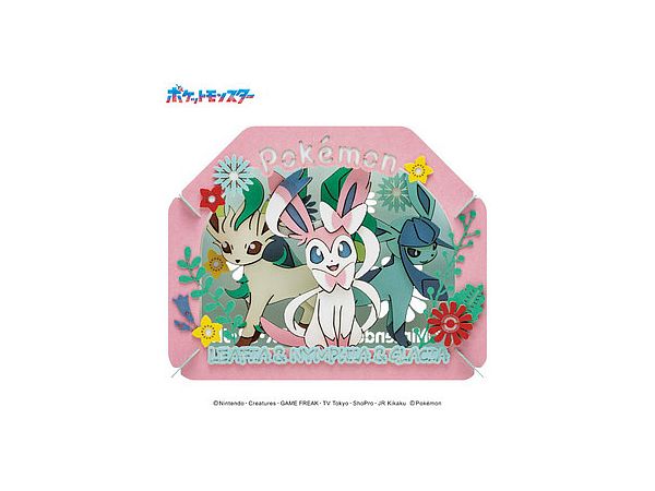 Pokemon: PAPER THEATER PT-366 Leafeon, Nymphia, Glaceon