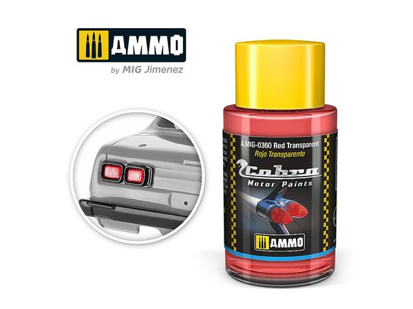 COBRA MOTOR Red Transparent