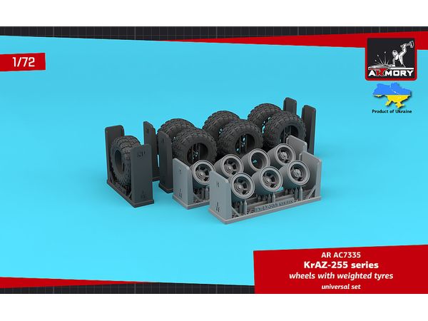 KrAZ-255 wheels with ,VI-3 weighted tyres