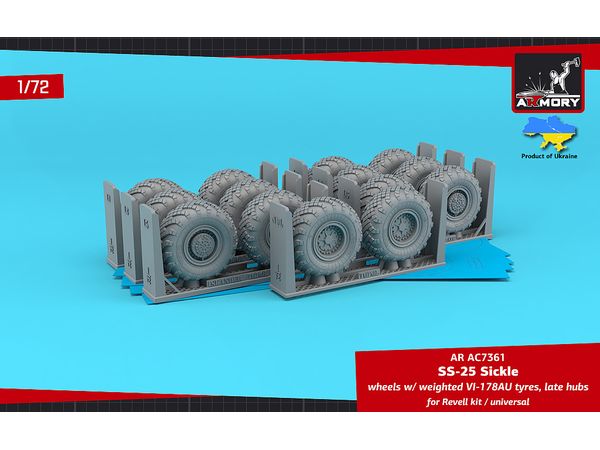 SS-25 Sickle mobile launcher wheels w/ VI-178AU tyres & late hubs