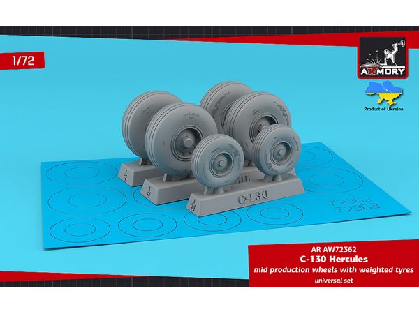 C-130 Hercules wheels w/ weighted tyres, mid type
