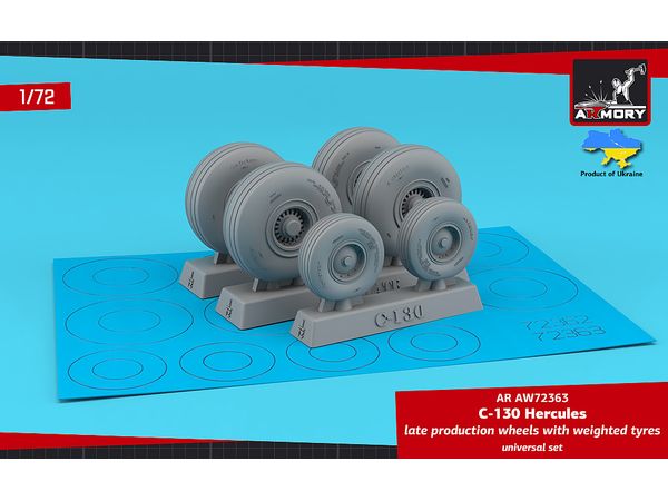 C-130 Hercules wheels w/ weighted tyres, late type