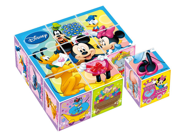 Disney Characters Cube Puzzle 9pcs