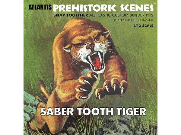 Prehistoric Scenes Saber Tooth Tiger (Aurora 1971)