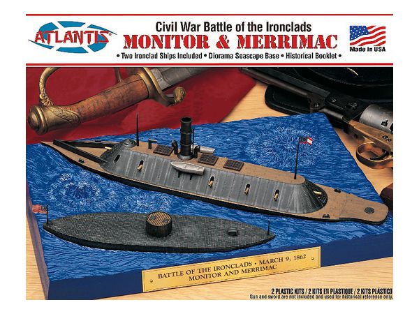 Monitor & Merrimack American Civil War Battle of the Ironclads