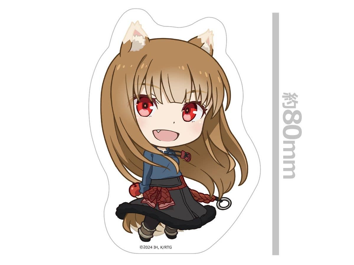 Tv Anime Spice And Wolf Merchant Meets The Wise Wolf: Die-Cut Sticker, Deformed Character, Holo