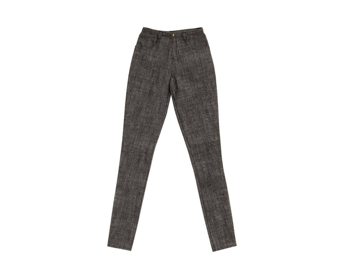 AZO2 The luxual Stretch Skinny Denim Black
