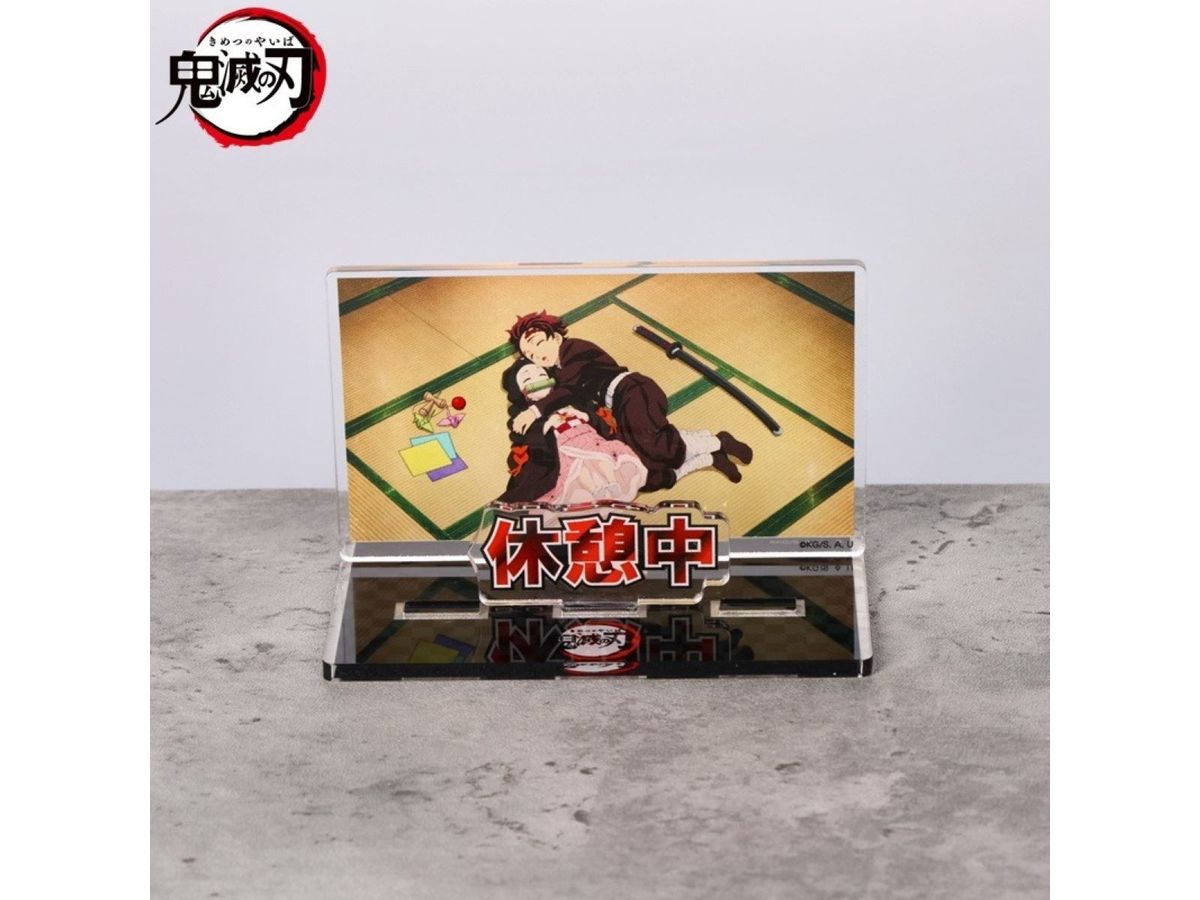 Demon Slayer: Kimetsu no Yaiba Acrylic Message Display for Use in Your Room or Workplace Taking a break