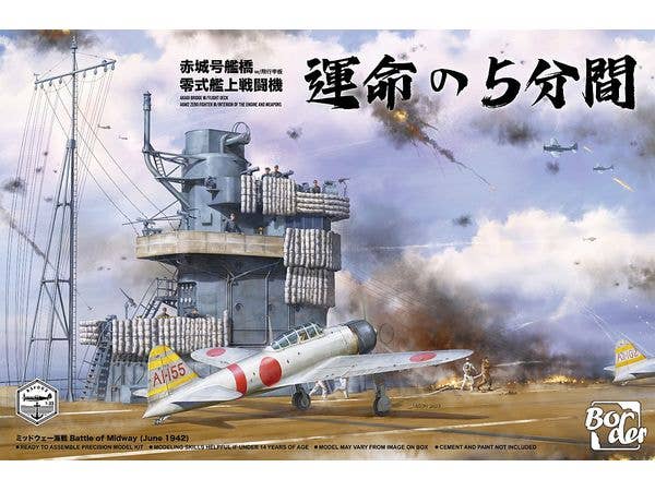Akagi Bridge w/Flight Deck A6M2 Zero Fighter w/Engine Interior and Weapons