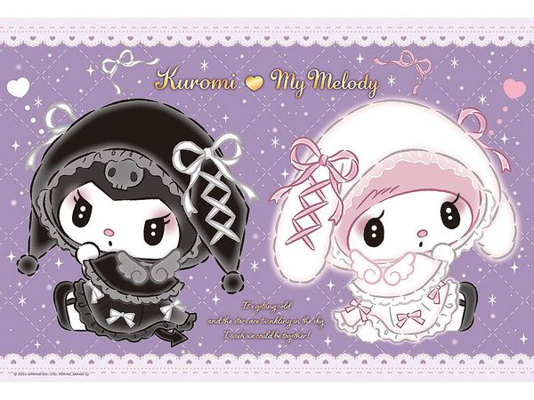 Jigsaw Puzzle: Kuromi My Melody Moonlit Angel Coordination 300P (38 x 26cm)