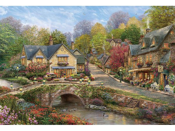 Jigsaw Puzzle: Cotswolds Flower Walk 1000pcs (72 x 49cm)