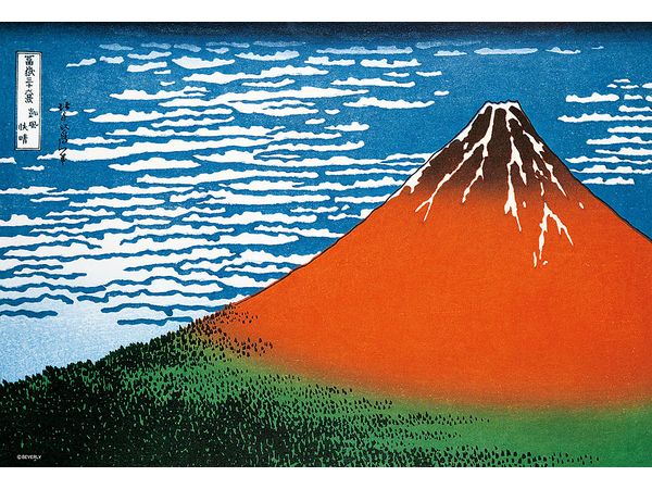Red Fuji - Thirty-six Views of Mount Fuji, Fine Wind, Clear Sky - 300pcs (380 x 260mm)