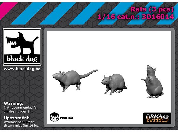 Rats  3 pcs