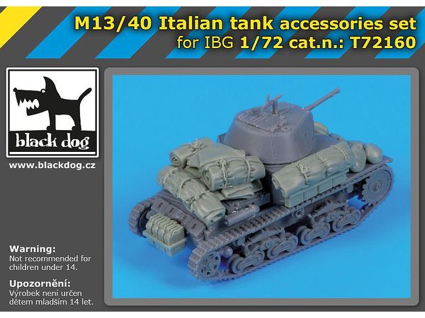 M13/40 Italian tank accessories set