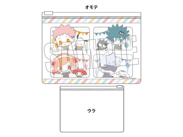 Jujutsu Kaisen Shibuya Jihen x Sanrio Characters: Flat Pouch A