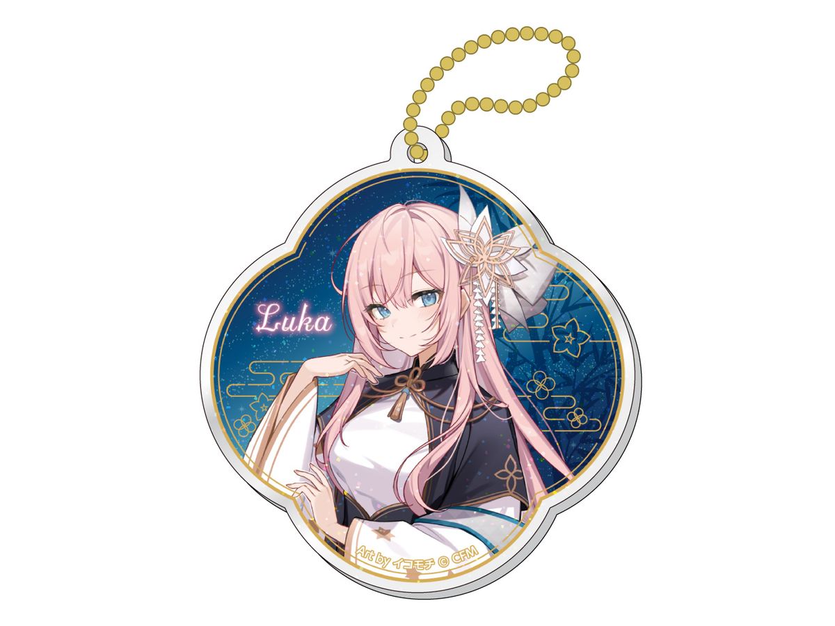 Hatsune Miku Akihabara Festival 2024: Acrylic Keychain With Glitter Tanabata Ver. / Megurine Luka
