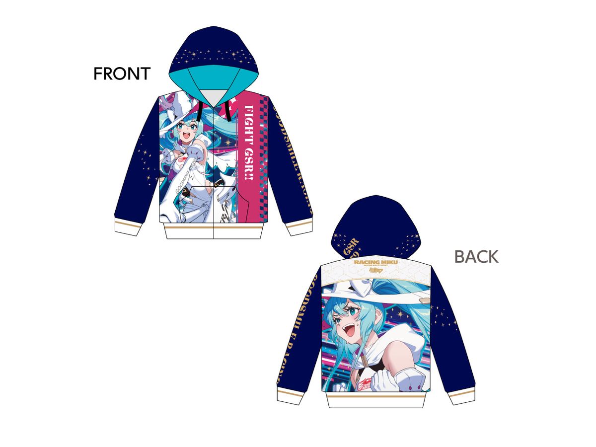 Hatsune Miku Gt Project: Racing Miku 2024Ver. Full Graphic Hoodie Vol.2 (L Size)