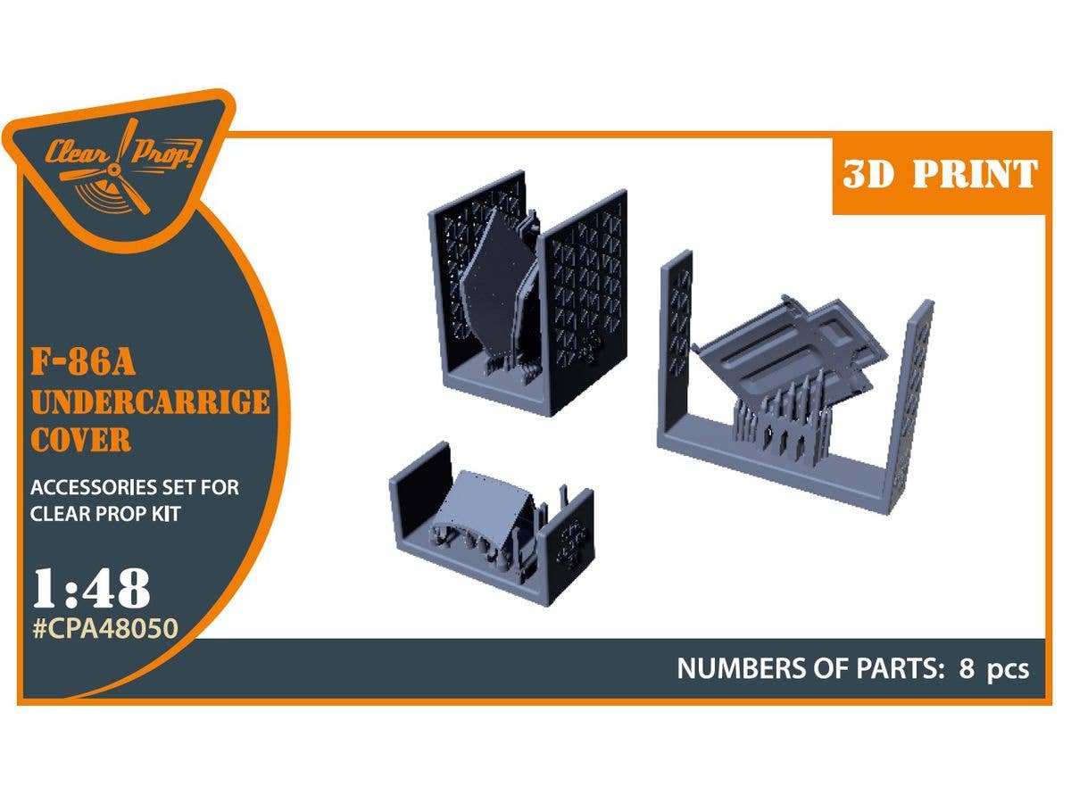 F-86A  undercarriage covers for Clear Prop! Kits