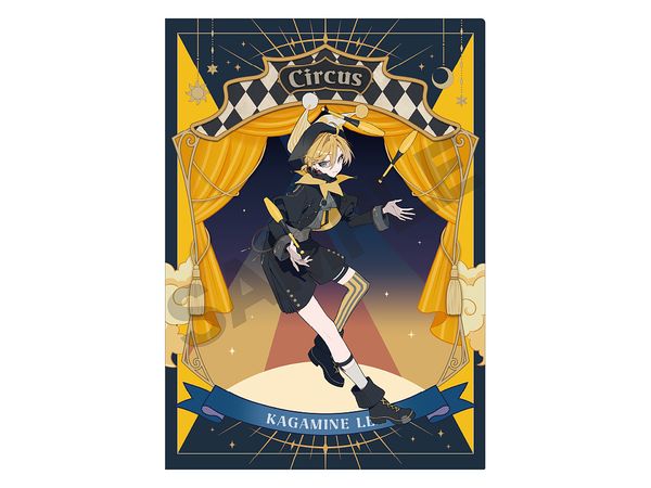 Hatsune Miku: Single Clear File Kagamine Len Black Circus