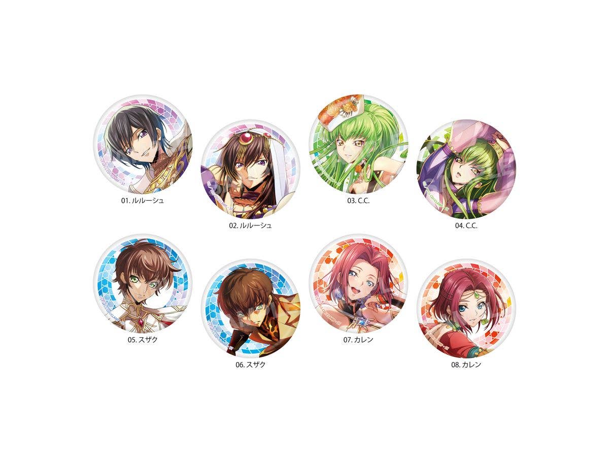 Code Geass: Lelouch Of The Rebellion Lost Stories: Metallic Can Badge / 02 2Nd Edition 1Box 8Pcs