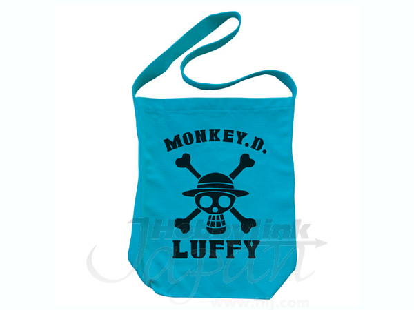 Luffy Shoulder Tote Bag Turquoise Blue