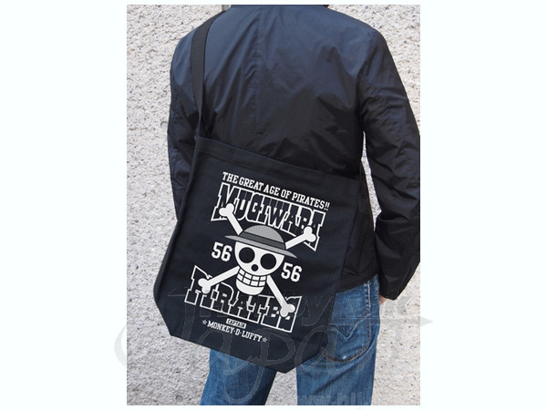 Mugiwara Pirates Shoulder Tote Bag Black