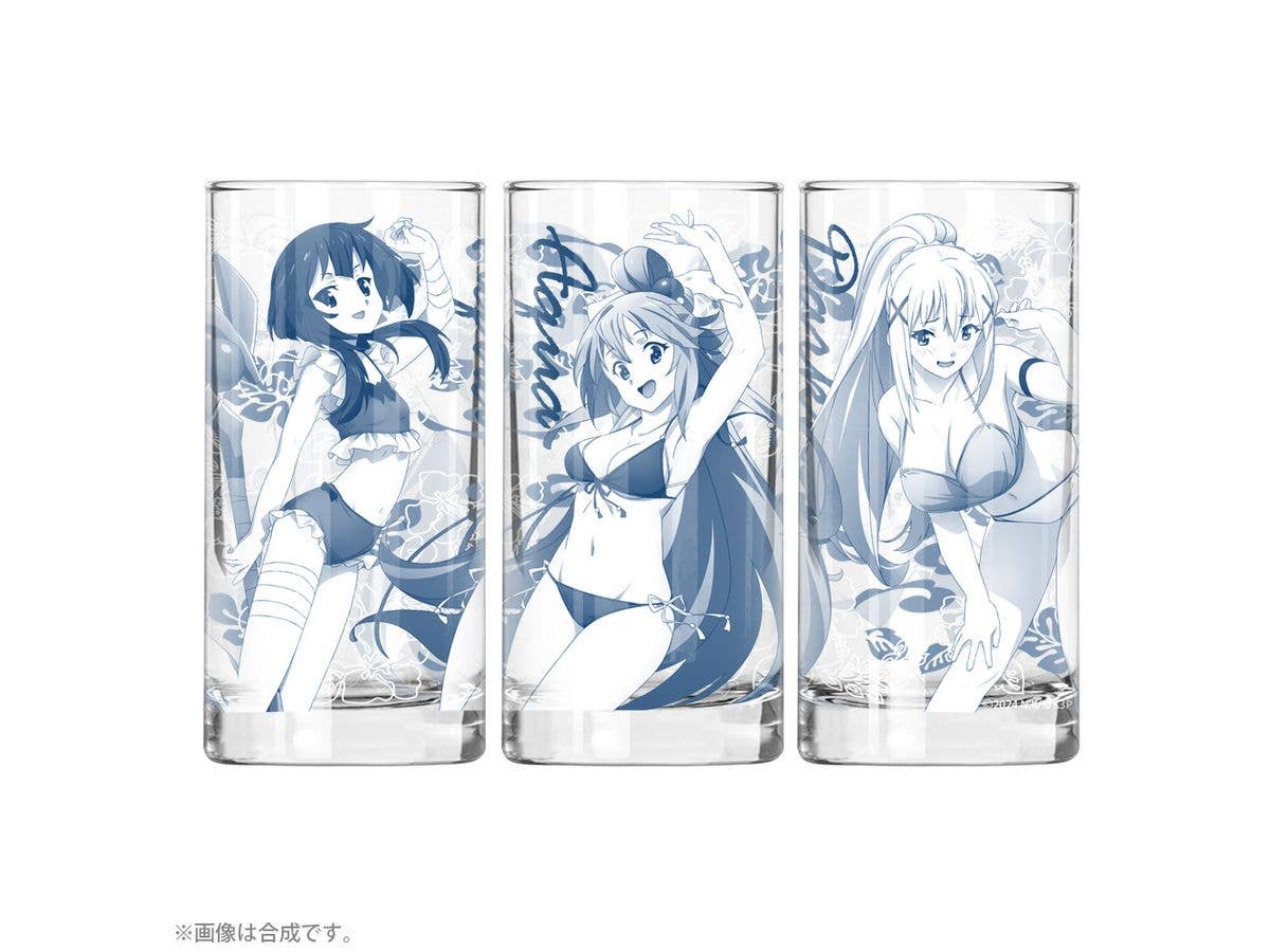 Konosuba: God's Blessing On This Wonderful World! 3 Swimsuit Aqua, Megumin, And Darkness Glasses