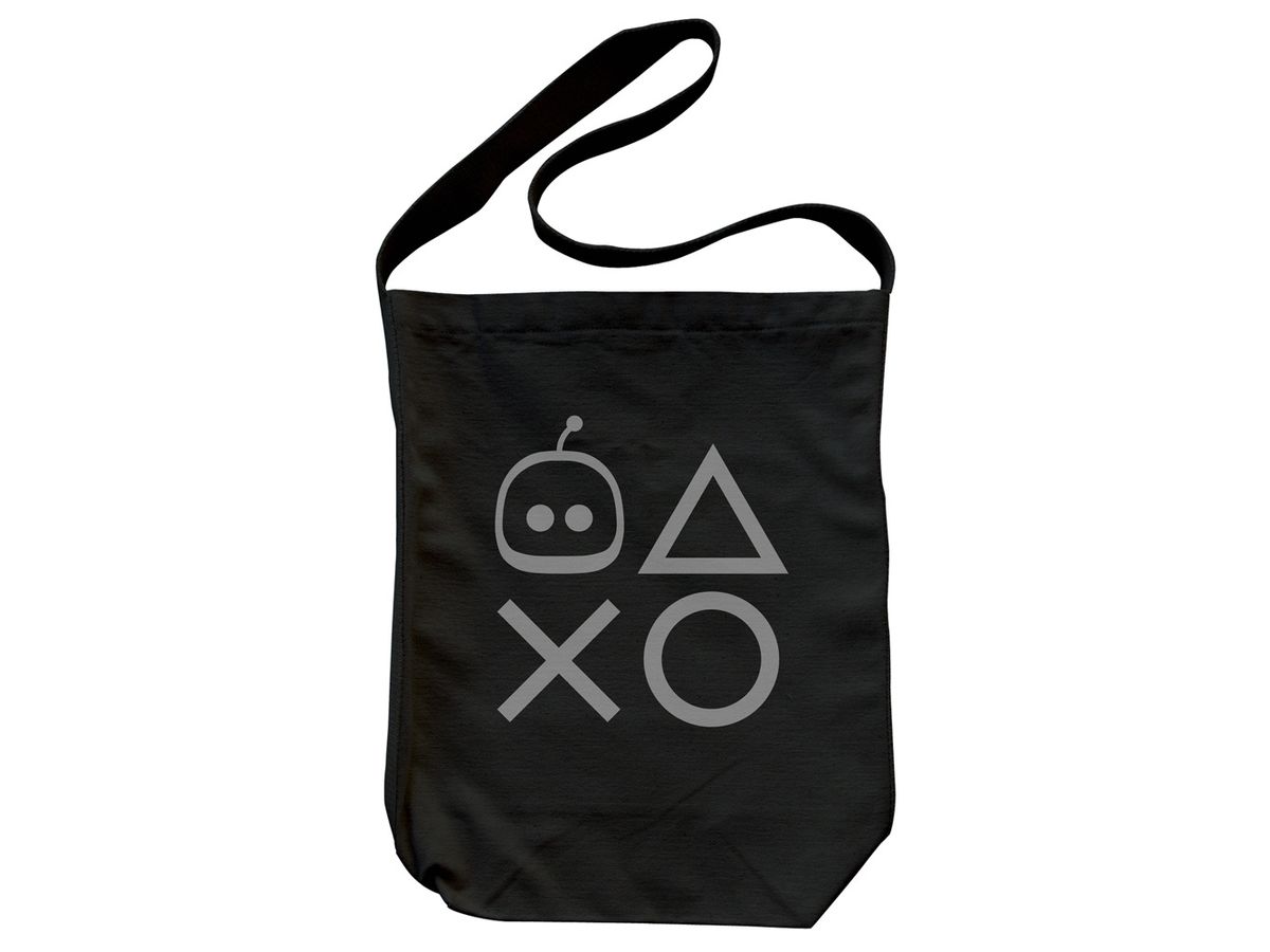 ASTRO BOT: Astro Playstation Shapes Shoulder Tote / Black