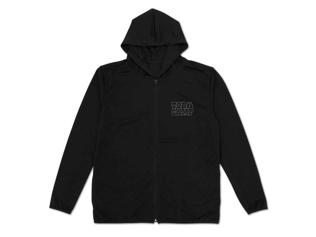 Dokodemo Issho: Toro Thin Dry hoodie Chilling Camp Ver. / Black-Xl