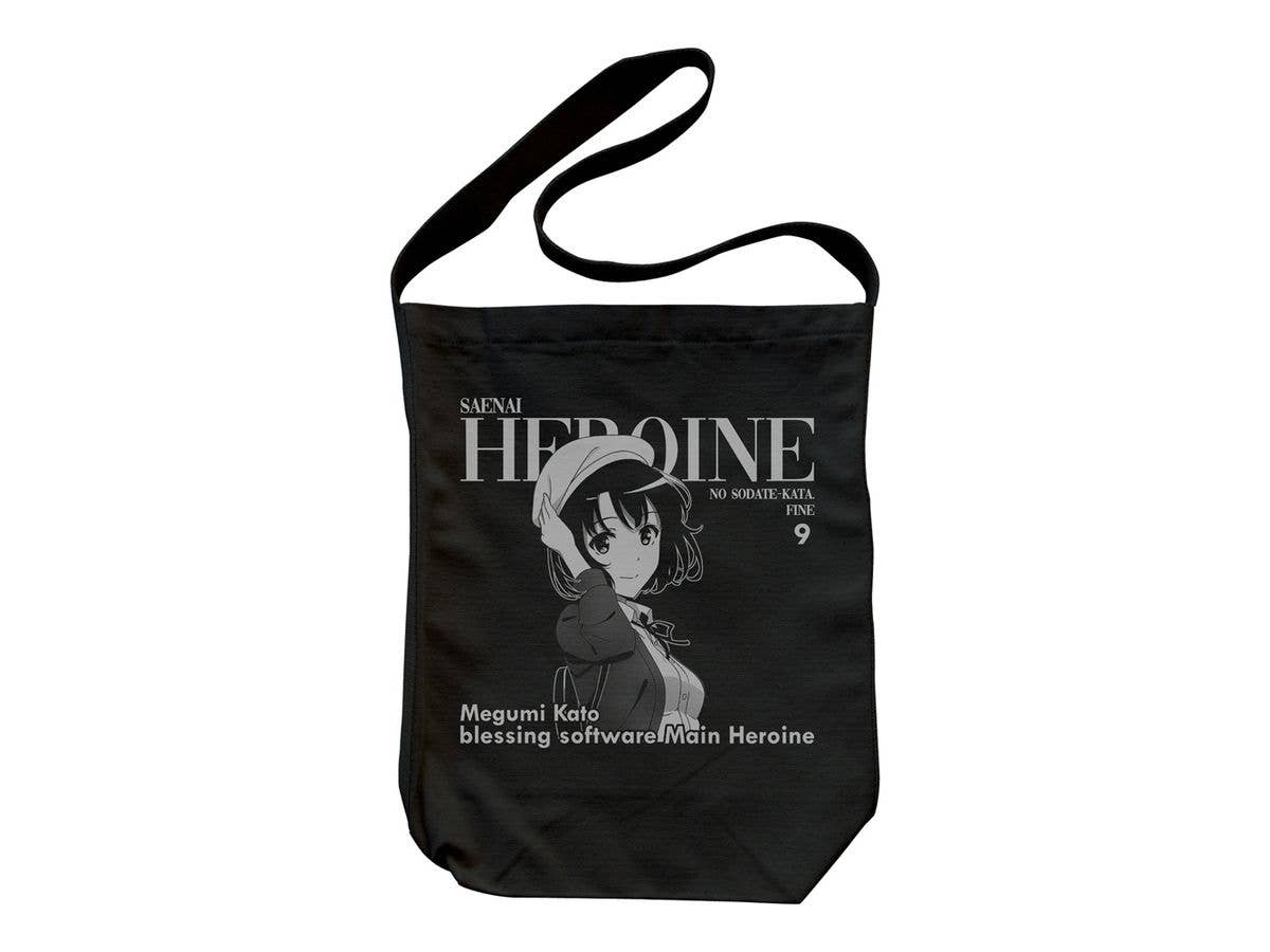 Saekano: How To Raise A Boring Girlfriend Fine: Main Heroine Megumi Kato Shoulder Tote Bag / Black