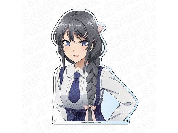Theater Anime Rascal Does Not Dream of a Knapsack Kid Die Cut Acrylic Board Mai Sakurajima Snow ver.