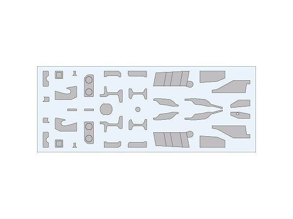 F-16 reinforcement plates (2 sets of precut vinyl)