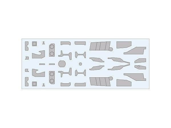 F-16 reinforcement plates (2 sets of precut vinyl)