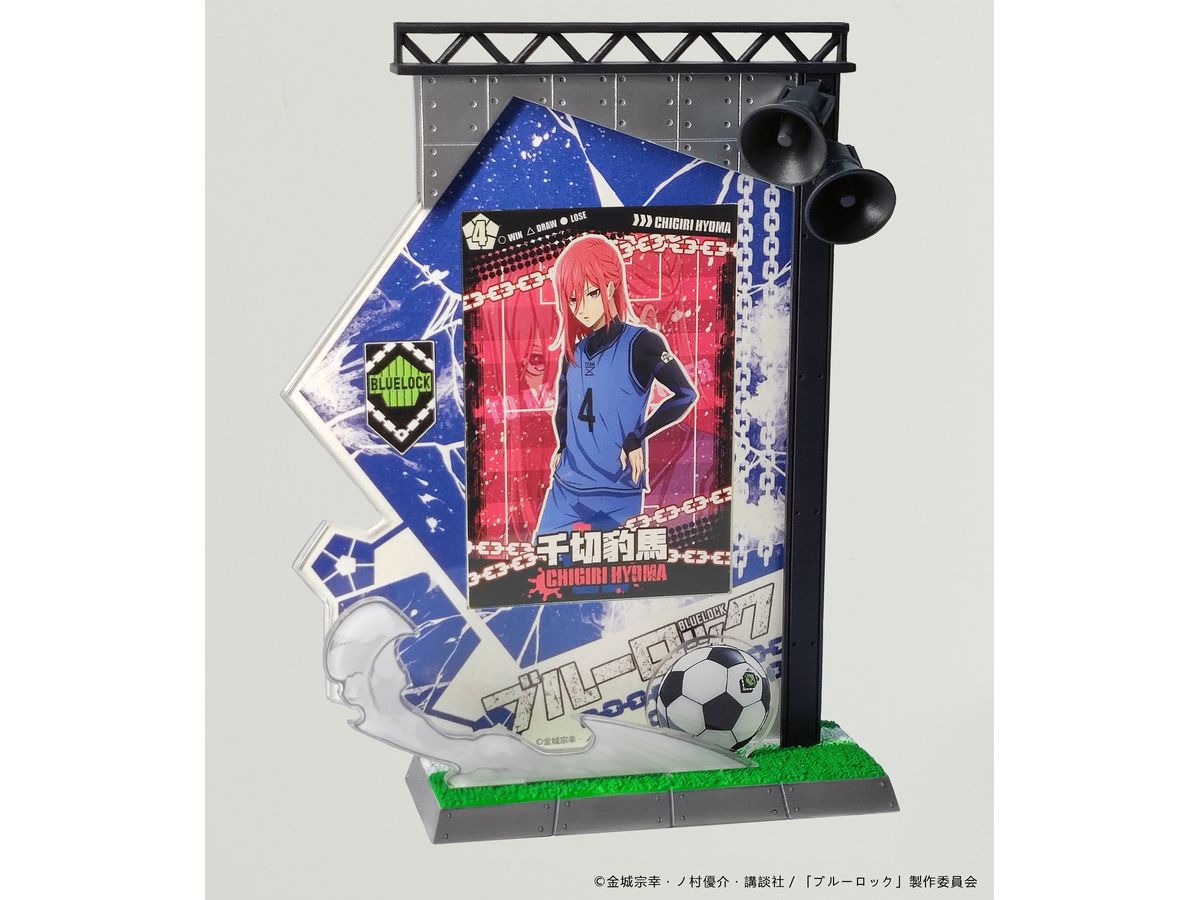 AFORCE x DRAGON HORSE BLUE LOCK Acrylic Card Stand Hyoma Chigiri Ver.
