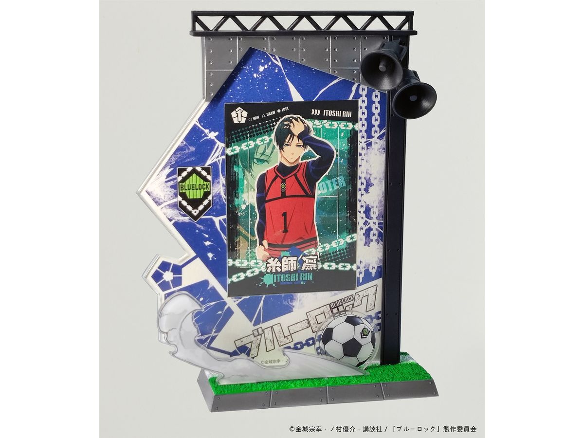 AFORCE x DRAGON HORSE BLUE LOCK Acrylic Card Stand Rin Itoshi Ver.