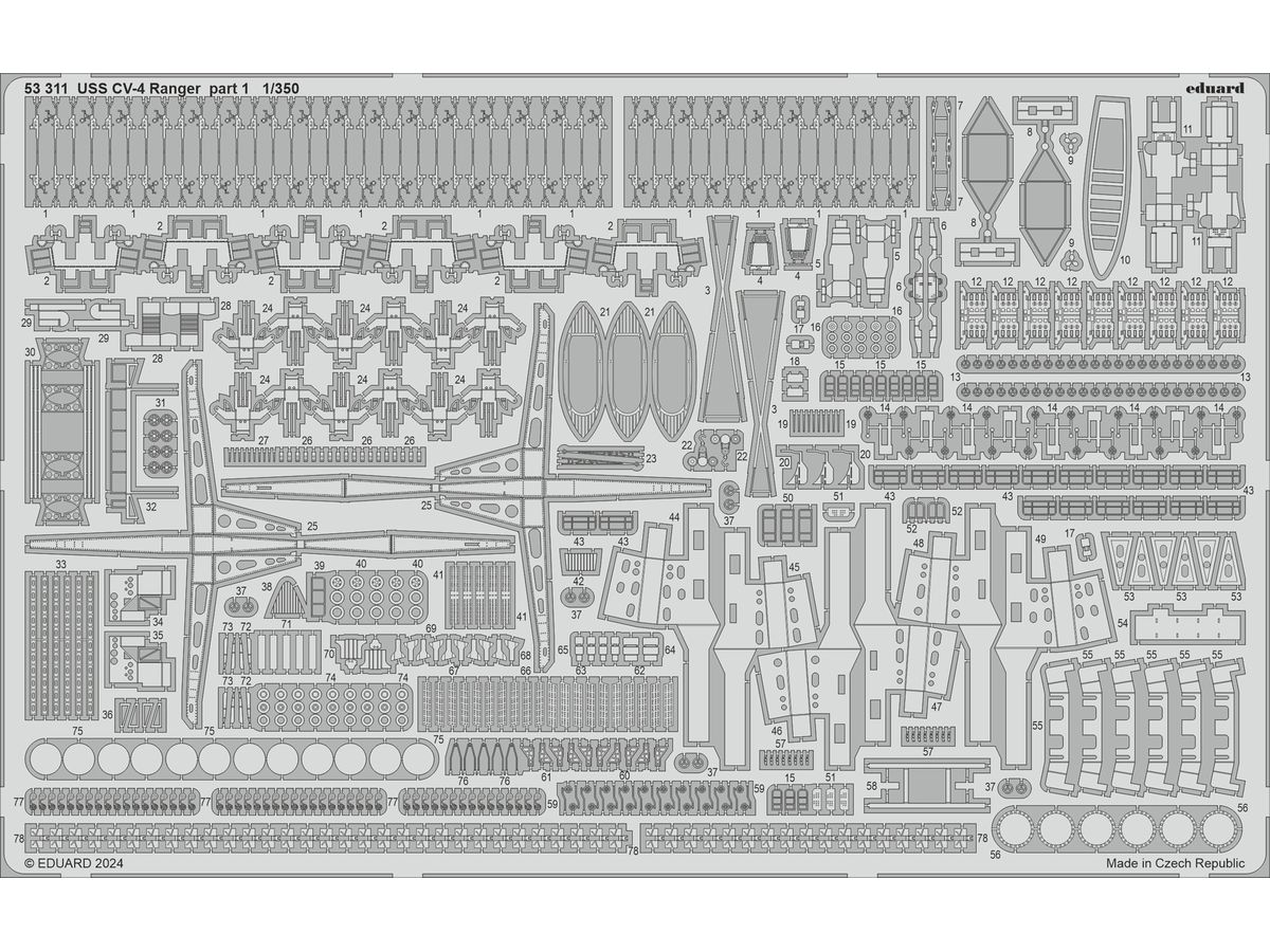 USS Ranger CV-4 part 1 Photo etched (for Trumpeter)