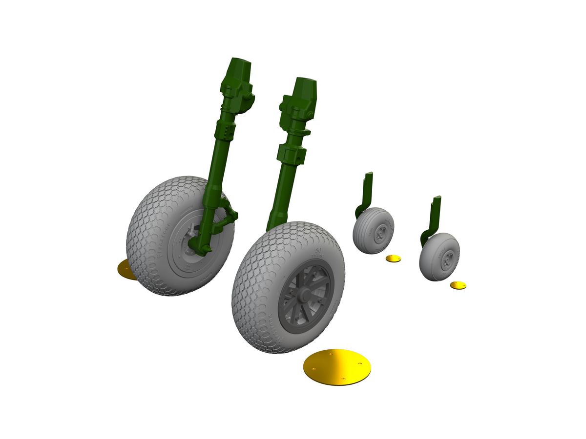 P-40E wheels cross tread