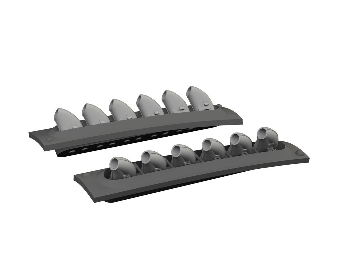 P-40 exhaust stacks rounded