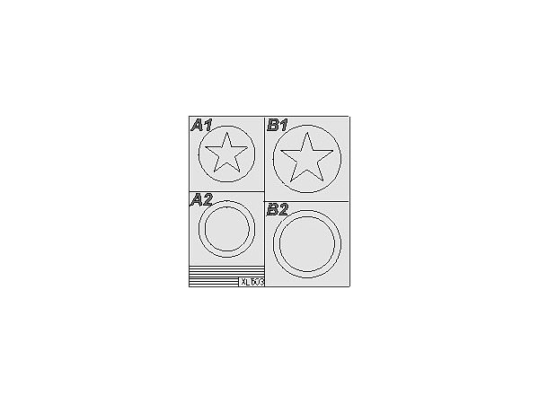 F4U Nationality Mark Paint Mask Sticker