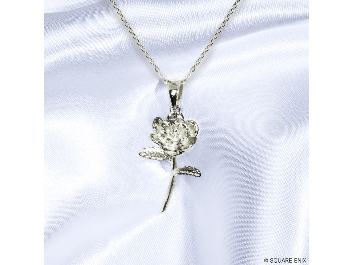FINAL FANTASY XIV Silver Pendant Elpis Flower