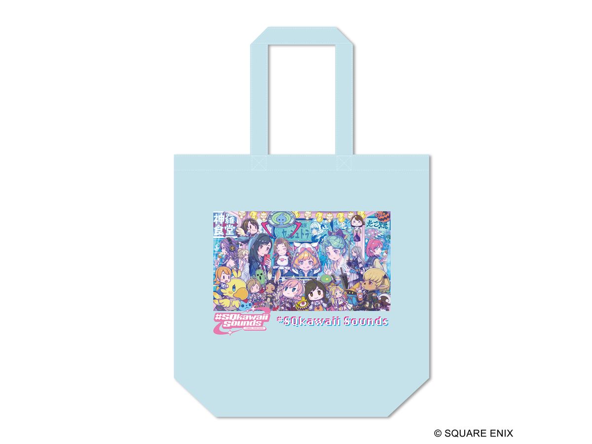 #SQkawaii Sounds -FINAL FANTASY- Tote Bag Light Blue