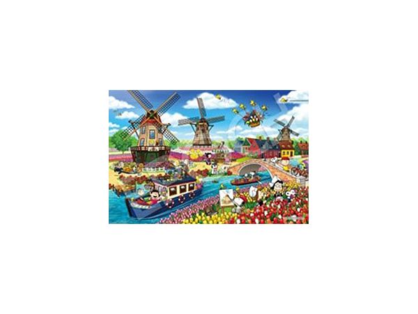 Snoopy Tulip Field 1000 Pieces (500 x 750mm)